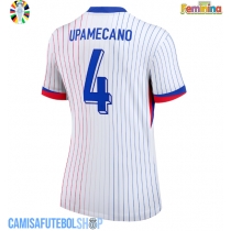 Camisa de time de futebol França Dayot Upamecano #4 Replicas 2º Equipamento Feminina Europeu 2024 Manga Curta
